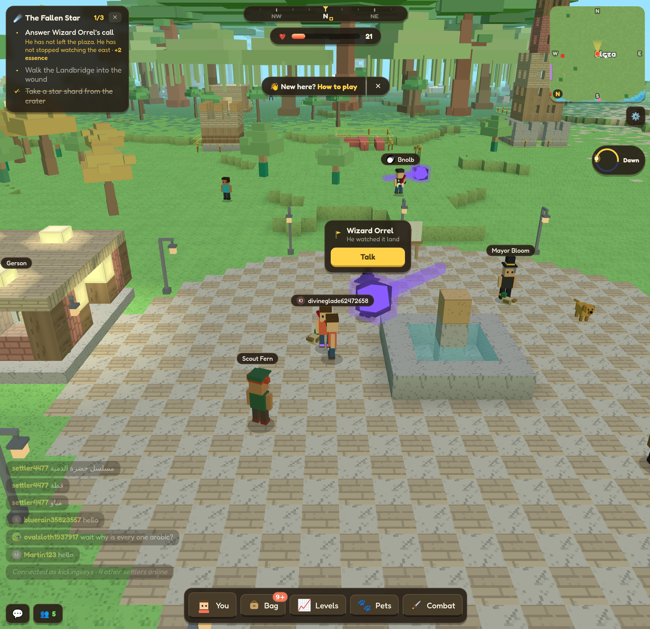 A live multiplayer world on Websim