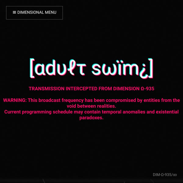 Transmission Intercepted from Dimension Ω-935