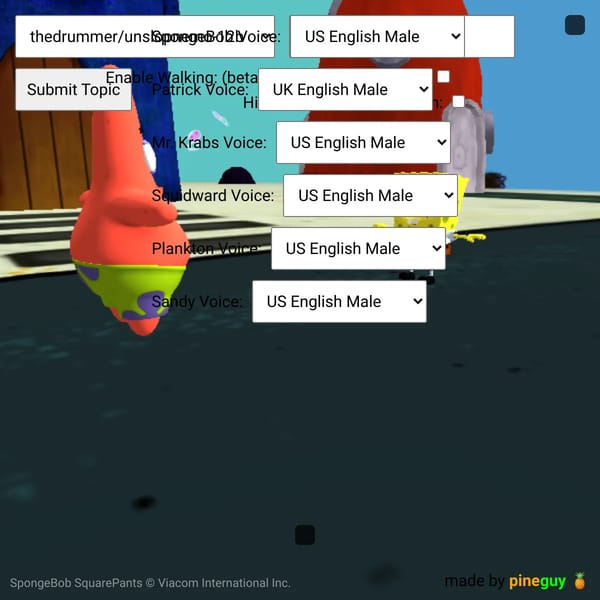 AI AI Sponge - Interactive Conversations with SpongeBob Characters