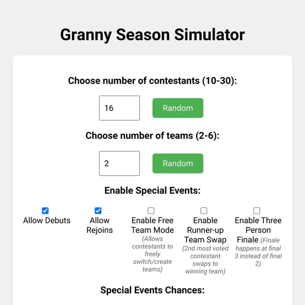 Granny Season Simulator