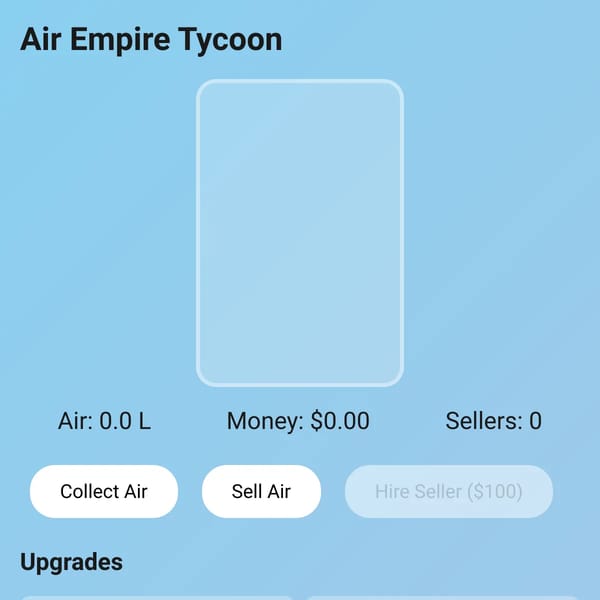 Sell Air To Rule The World Simulator