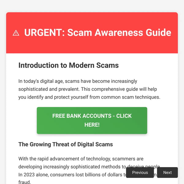 Scam Awareness Guide