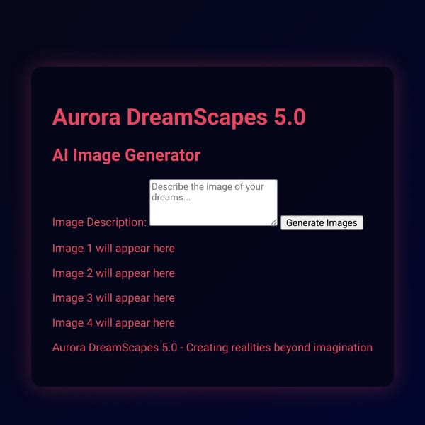 Aurora DreamScapes 5.0 - AI Image Generator