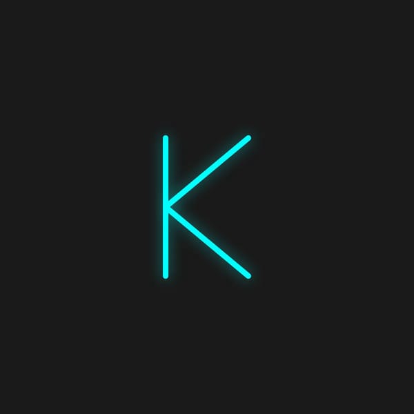 Kinetic Letter K
