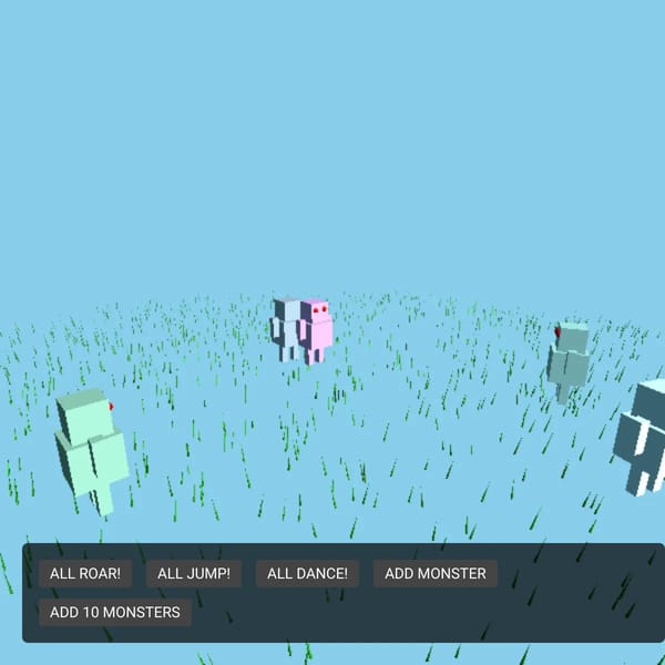 "3D Monster Demo"