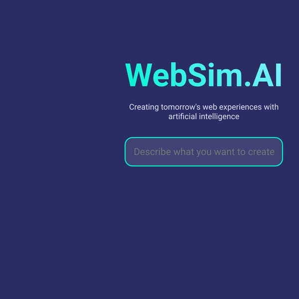 WebSim.AI - Advanced AI Web Creation
st