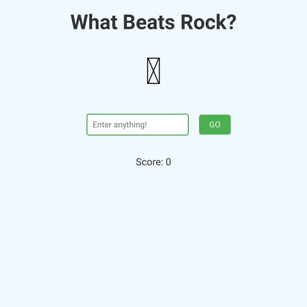 What Beats Rock? Recreation (NOT THE BEST)