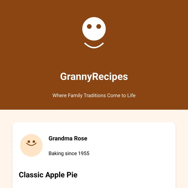 GrannyRecipes - Share Your Family's Culinary Legacy