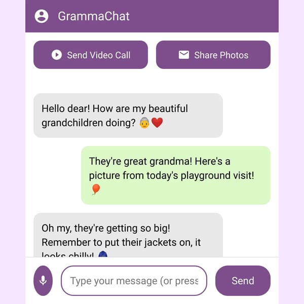 GrammaChat - WhatsApp for Grandmothers