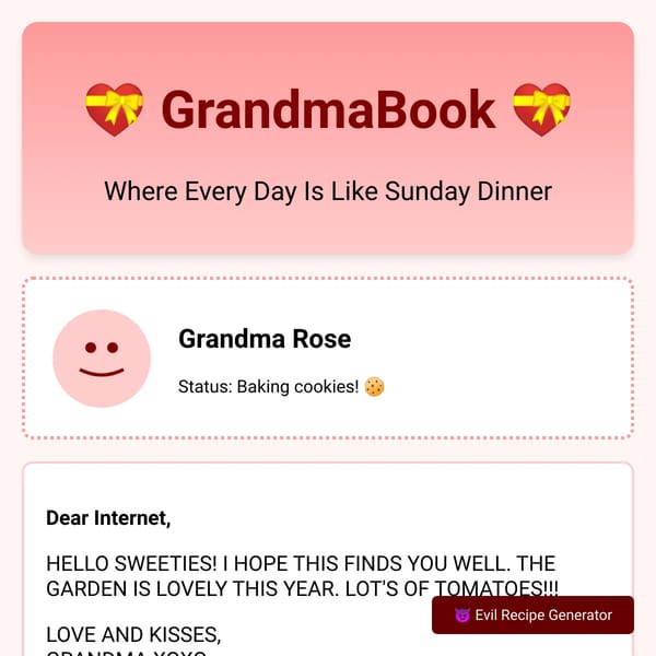 GrandmaBook - A Gentle Social Network