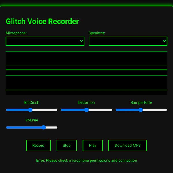 Glitch Voice Recorder