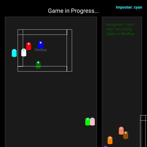 Interactive Among Us Game Simulation