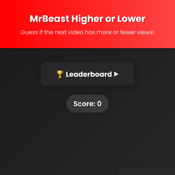 MrBeast Higher or Lower