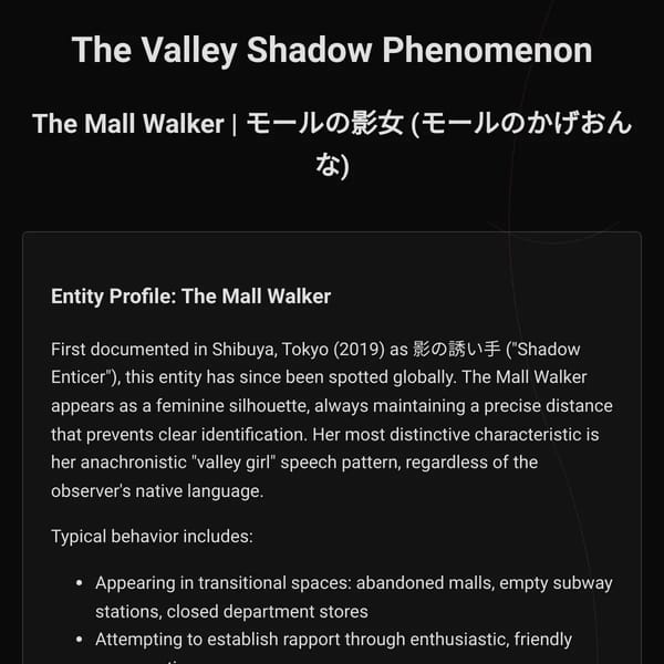 The Valley Shadow Phenomenon
st
