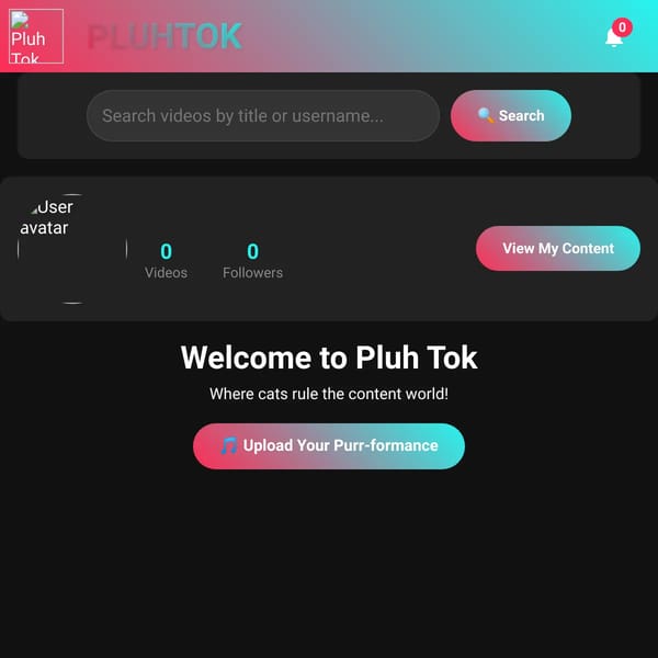 Pluh Tok - Cat Content Creator Platform