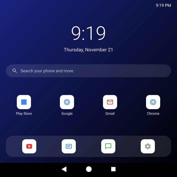 Mobile Home Screen Interface