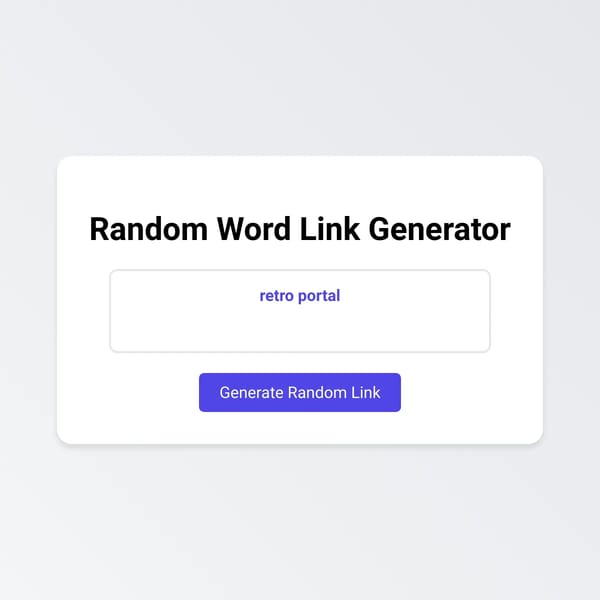 Random Hyperlink Generator