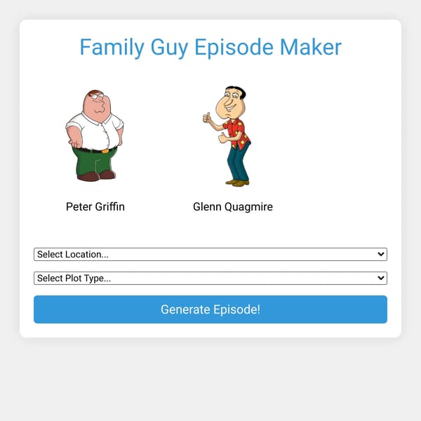 Family Guy Episode Maker