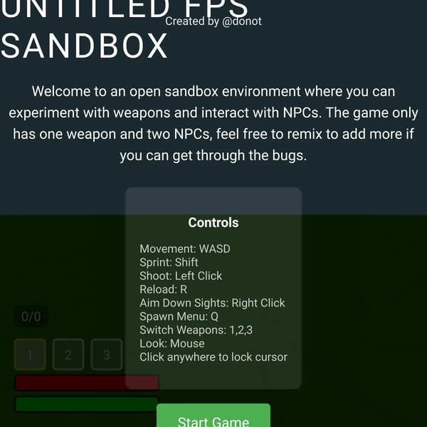 UNTITLED FPS SANDBOX