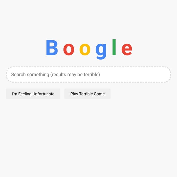 Boogle - A Worse Search Engine