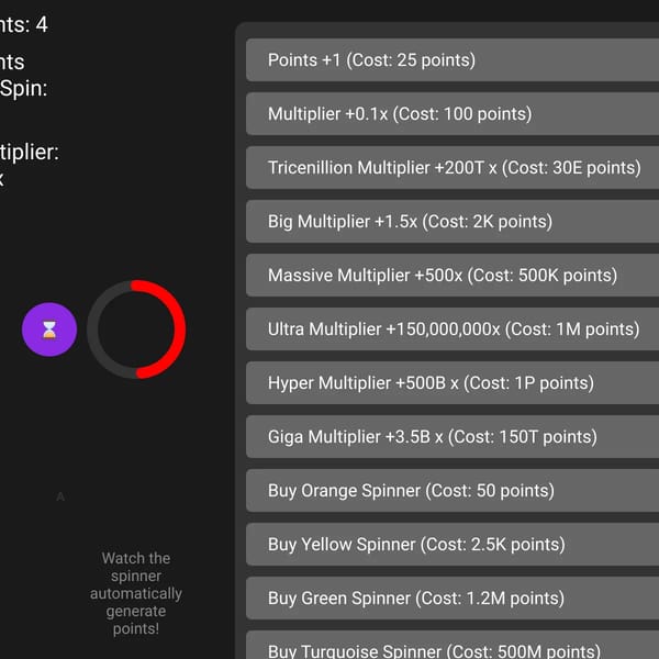 Spinner Game