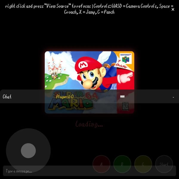 Super Mario 64 Multiplayer With Bigger Screen