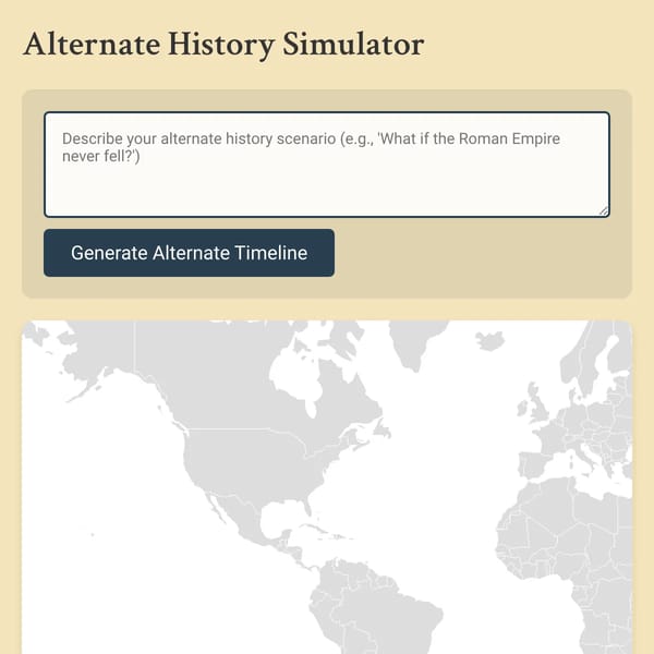 Alternate History Simulator