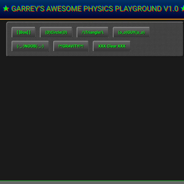 Garrey's Physics Playground