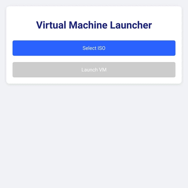Virtual Machine Launcher