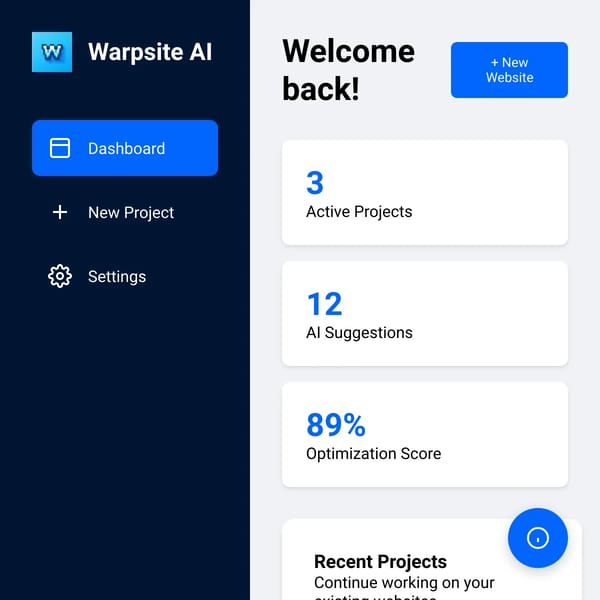 Warpsite AI - Advanced Website Generator