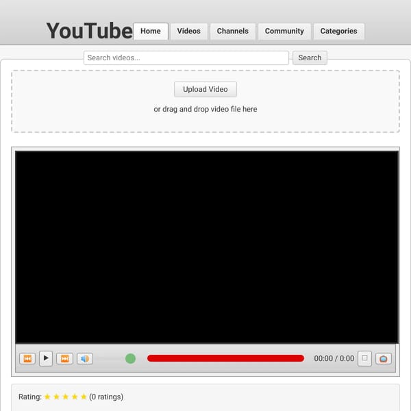 Old School Video Platform (beta)