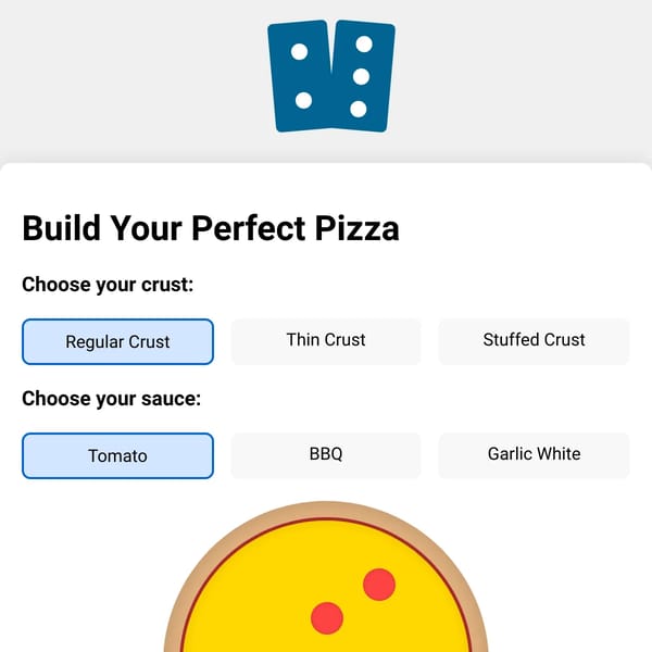 Dominoes Pizza Builder