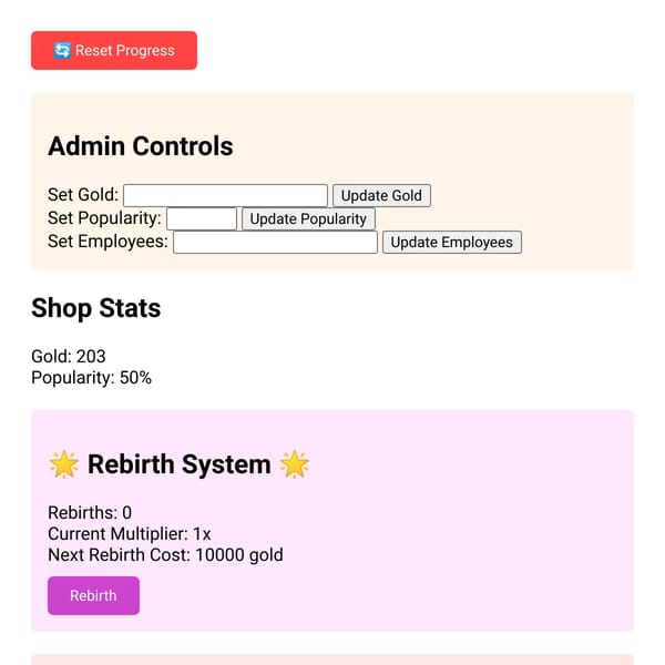 Shop Simulator