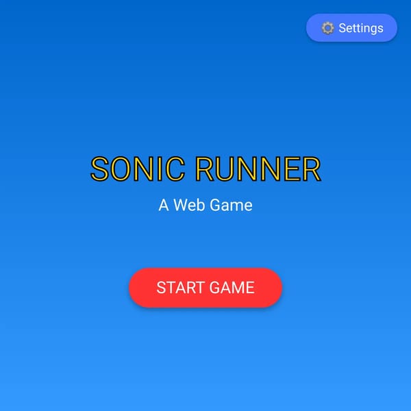 Sonic Runner Game