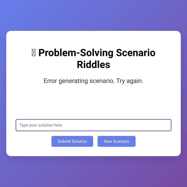 AI Riddle Generator