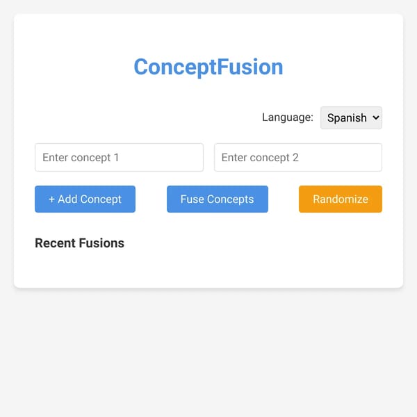 ConceptFusion - Merge Ideas, Create Innovation