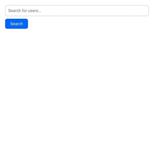 User Search Page