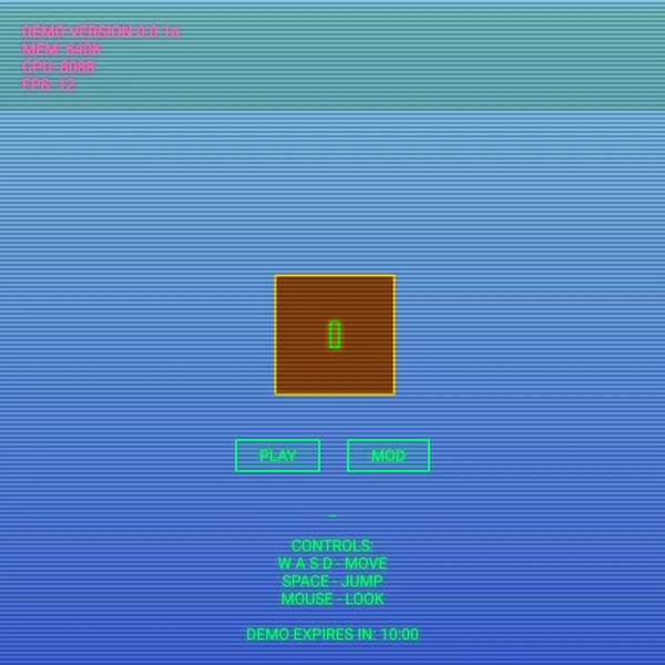 Retro Minecraft Demo