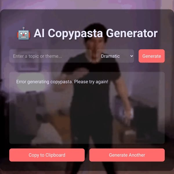 AI Copypasta Generator