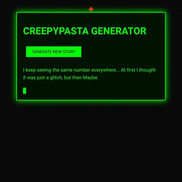 CreepyPasta Generator