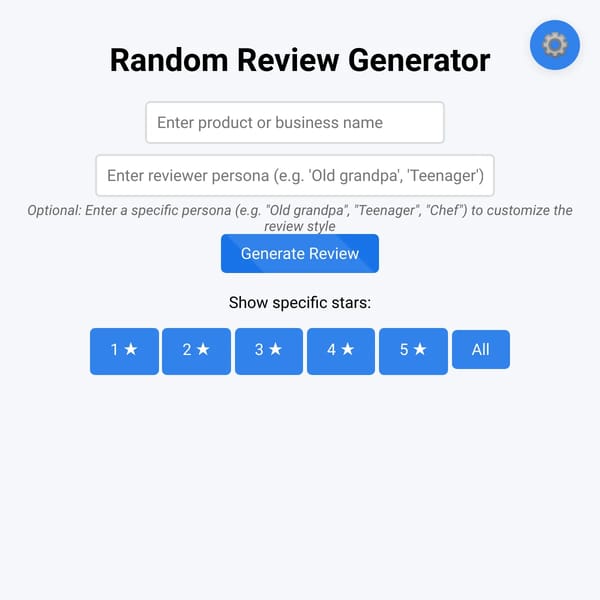 RRG Random Review Generation 3