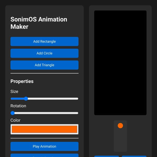 SonimOS Animation Maker