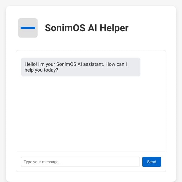 SonimOS AI Helper