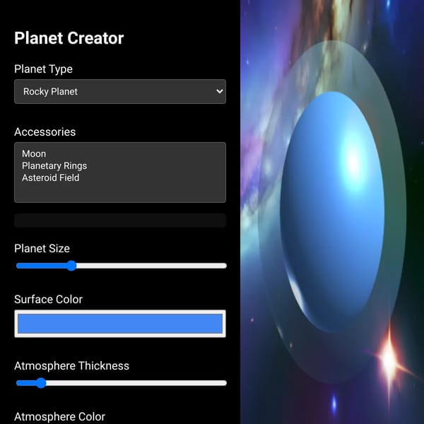 3D Planet Creator