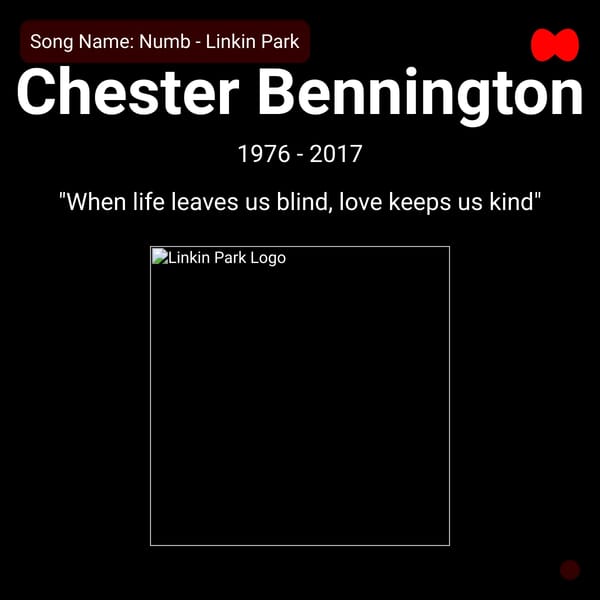 Chester Bennington Memorial 1976-2017