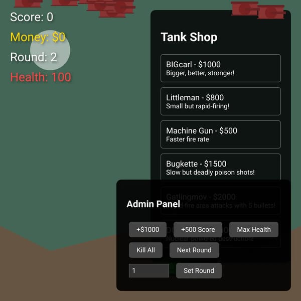 Tank Shooting Game