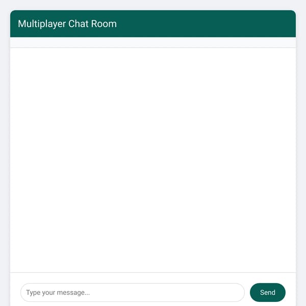 Simple Chatroom template
