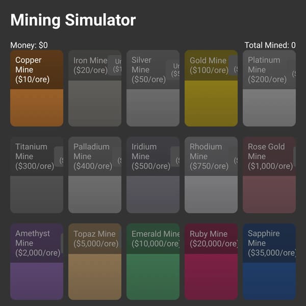Mining Simulator