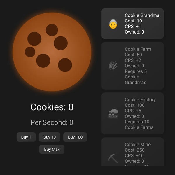 Epic Cookie Clicker