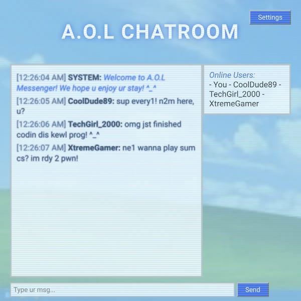 2000's Chatroom A.O.L